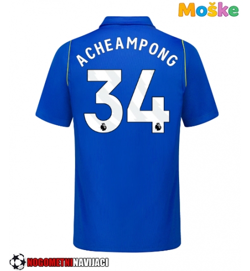 Moške Nogometnih dresov Chelsea Josh Acheampong #34 Domači 2026-27 Kratki rokavi Moške Nogometnih dresov Chelsea Josh Acheampong #34 Domači 2026-27 Kratki rokavi